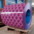 flower designed ppgl gravure print steel steel coil